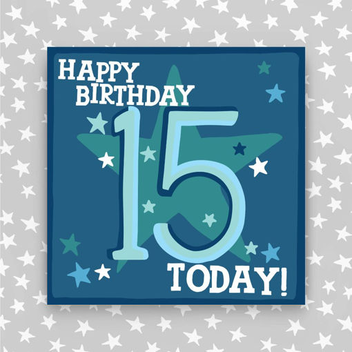 Picture of HAPPY BIRTHDAY 15 TODAY BLUE